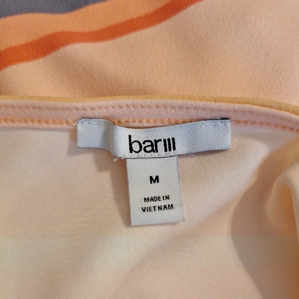 🔥🔥$8.00 Bar III White Cream Tiered Sundress. NWOT Size MEDIUM - Picture 9 of 10